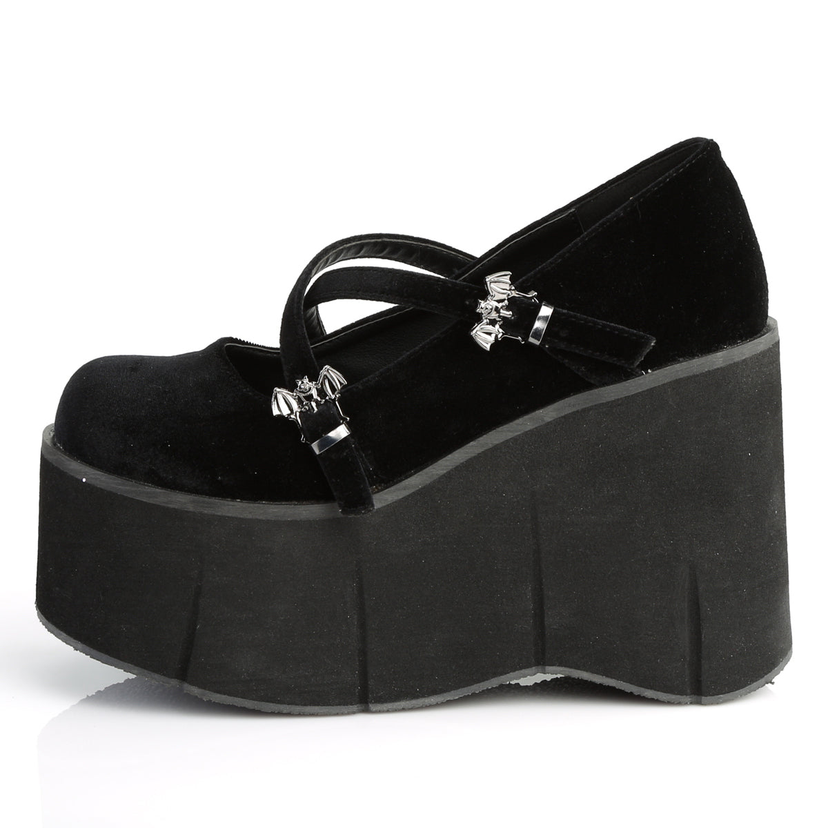 DemoniaCult Frauenpumpen KERA-10 BLK Velvet