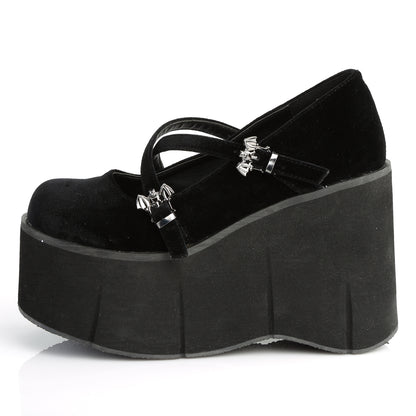 DemoniaCult Frauenpumpen KERA-10 BLK Velvet