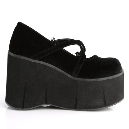 DemoniaCult Frauenpumpen KERA-10 BLK Velvet