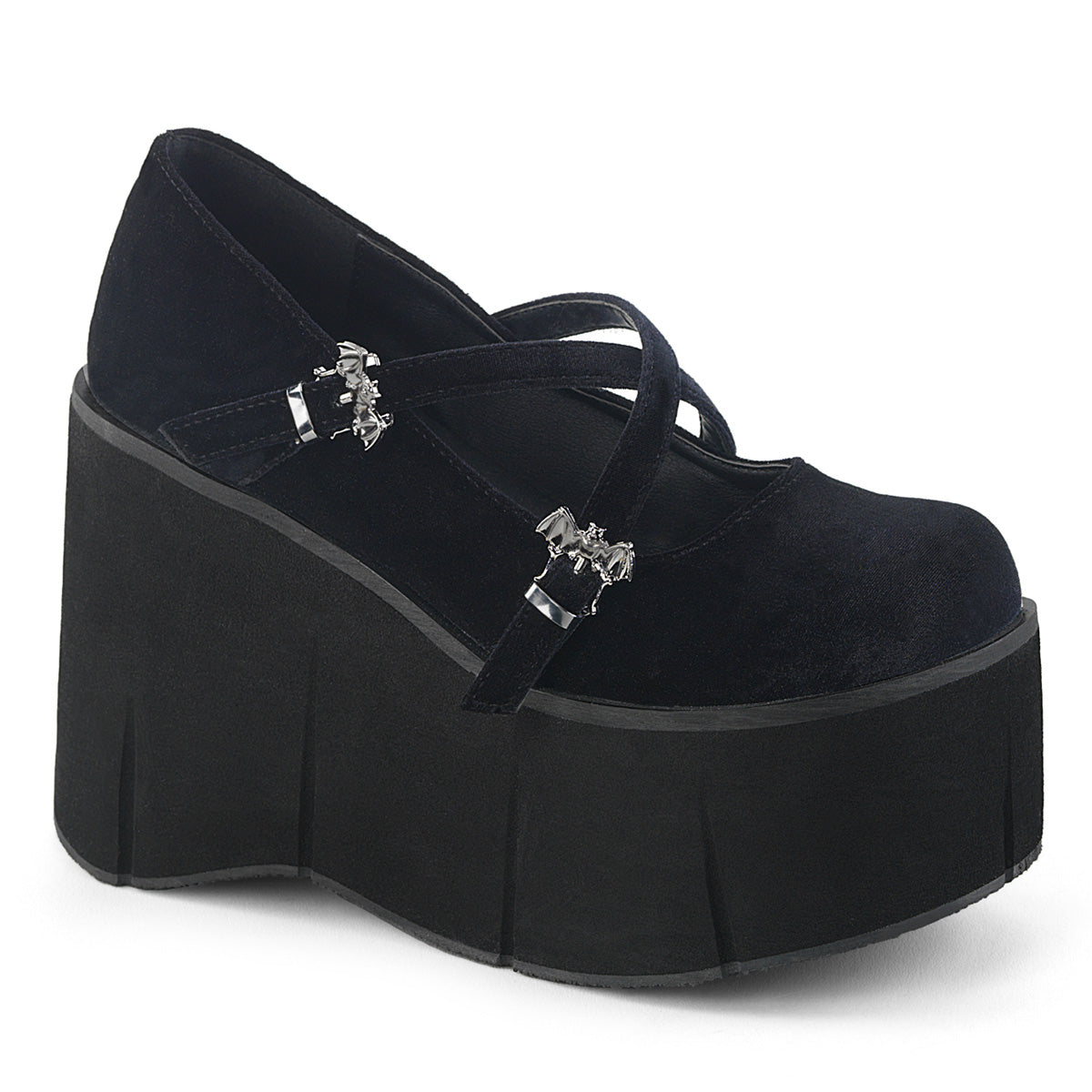 DemoniaCult Frauenpumpen KERA-10 BLK Velvet