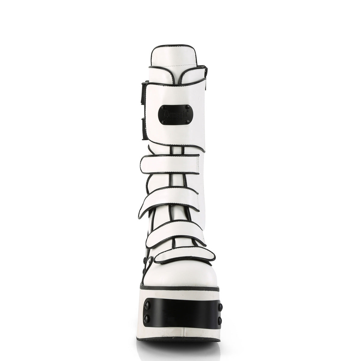 DemoniaCult  Stiefel KERA-108 WHT veganes Leder