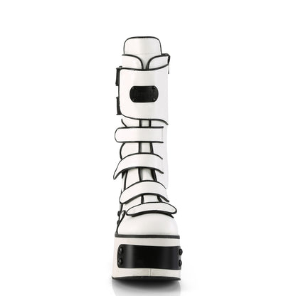 DemoniaCult  Stiefel KERA-108 WHT veganes Leder
