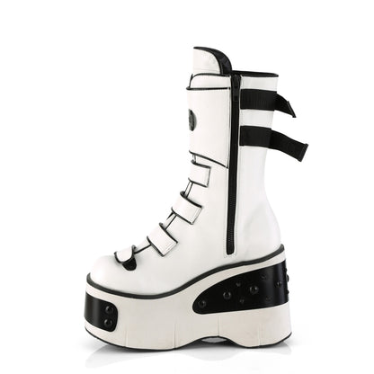 DemoniaCult  Stiefel KERA-108 WHT veganes Leder