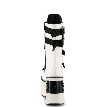 DemoniaCult  Stiefel KERA-108 WHT veganes Leder