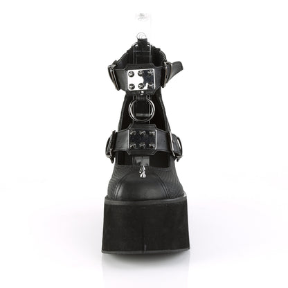 DemoniaCult Frauenpumpen KERA-12 BLK Vegan Leder
