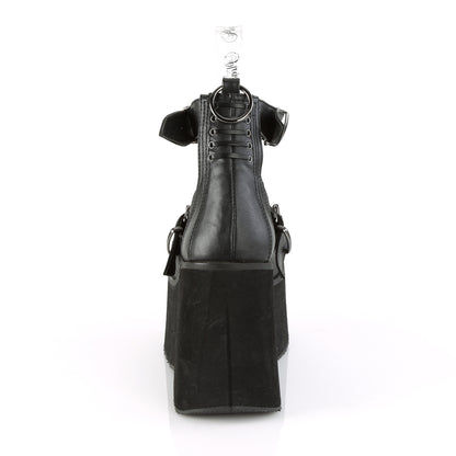 DemoniaCult Frauenpumpen KERA-12 BLK Vegan Leder