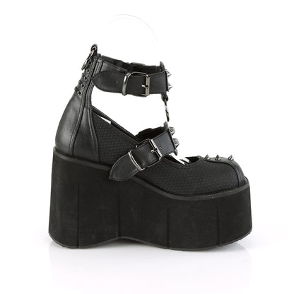 DemoniaCult Frauenpumpen KERA-12 BLK Vegan Leder