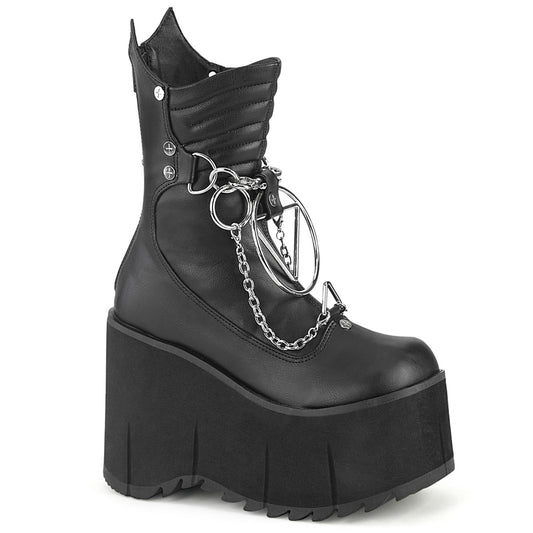 DemoniaCult  Stiefeletten KERA-130 BLK Vegan Leder