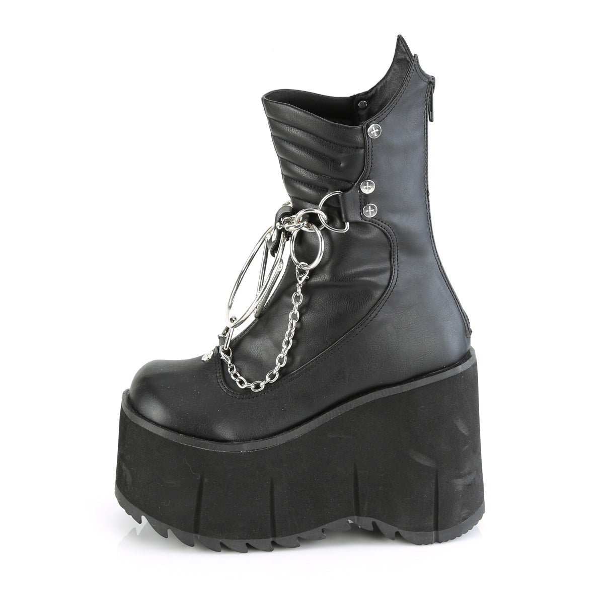 DemoniaCult  Stiefeletten KERA-130 BLK Vegan Leder