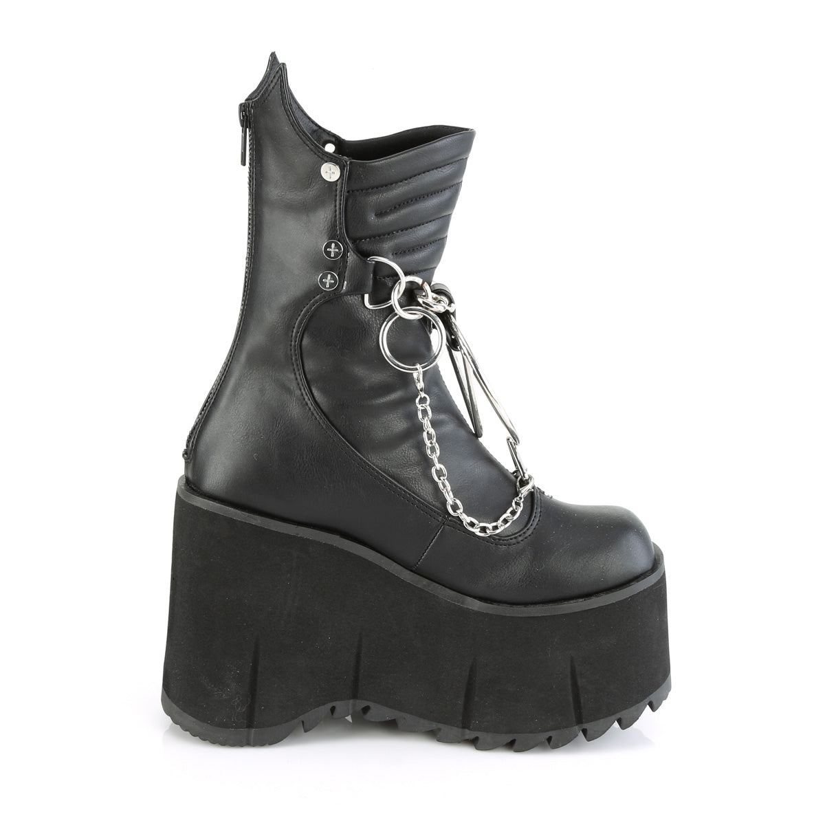 DemoniaCult  Stiefeletten KERA-130 BLK Vegan Leder