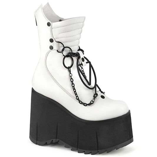 DemoniaCult  Stiefeletten KERA-130 WHT veganes Leder