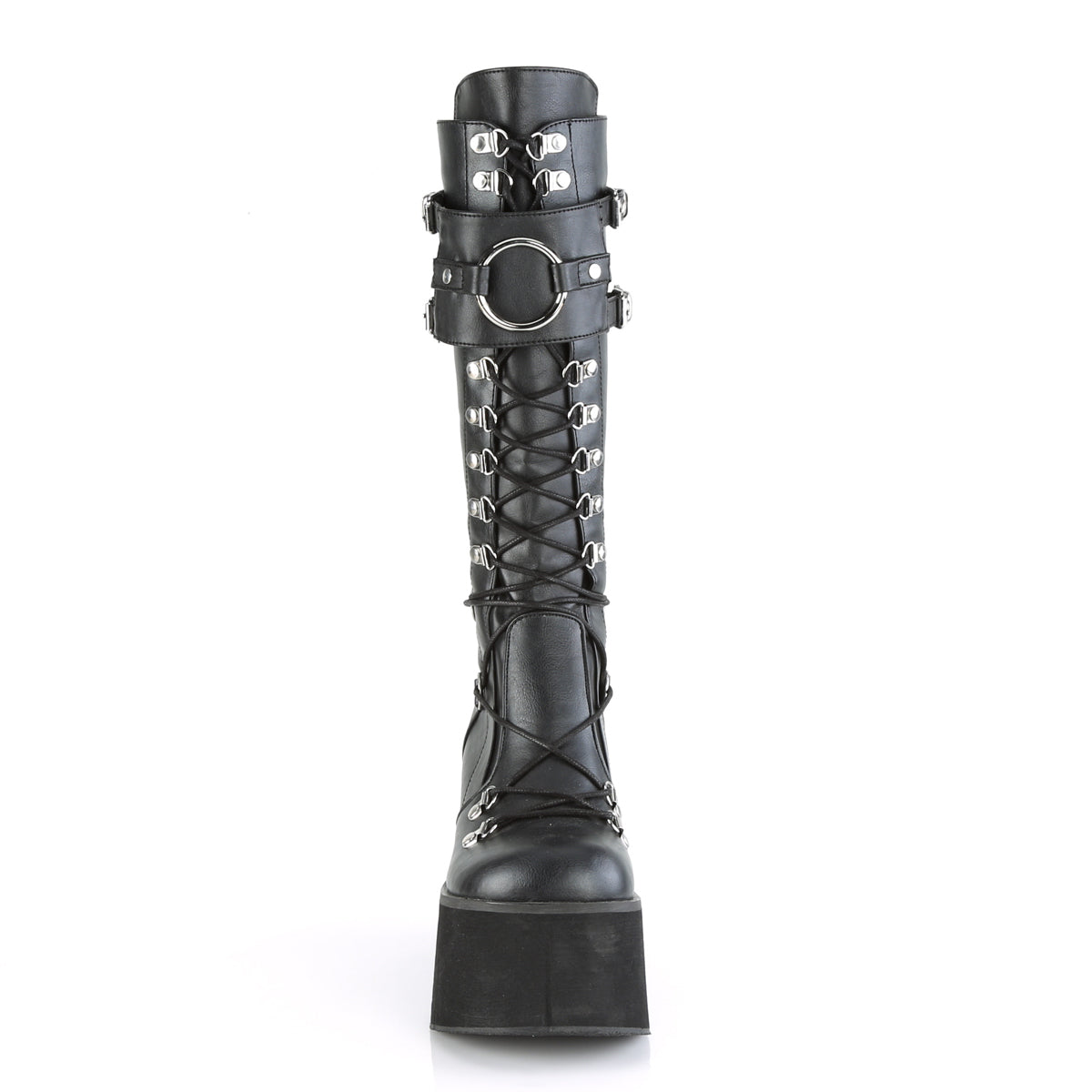 DemoniaCult Frauenstiefel KERA-200 BLK Vegan Leder