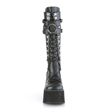 DemoniaCult Frauenstiefel KERA-200 BLK Vegan Leder