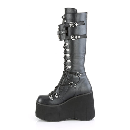 DemoniaCult Frauenstiefel KERA-200 BLK Vegan Leder