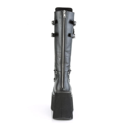 DemoniaCult Frauenstiefel KERA-200 BLK Vegan Leder