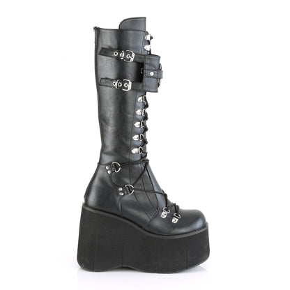 DemoniaCult Frauenstiefel KERA-200 BLK Vegan Leder