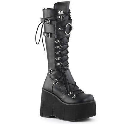 DemoniaCult Frauenstiefel KERA-200 BLK Vegan Leder