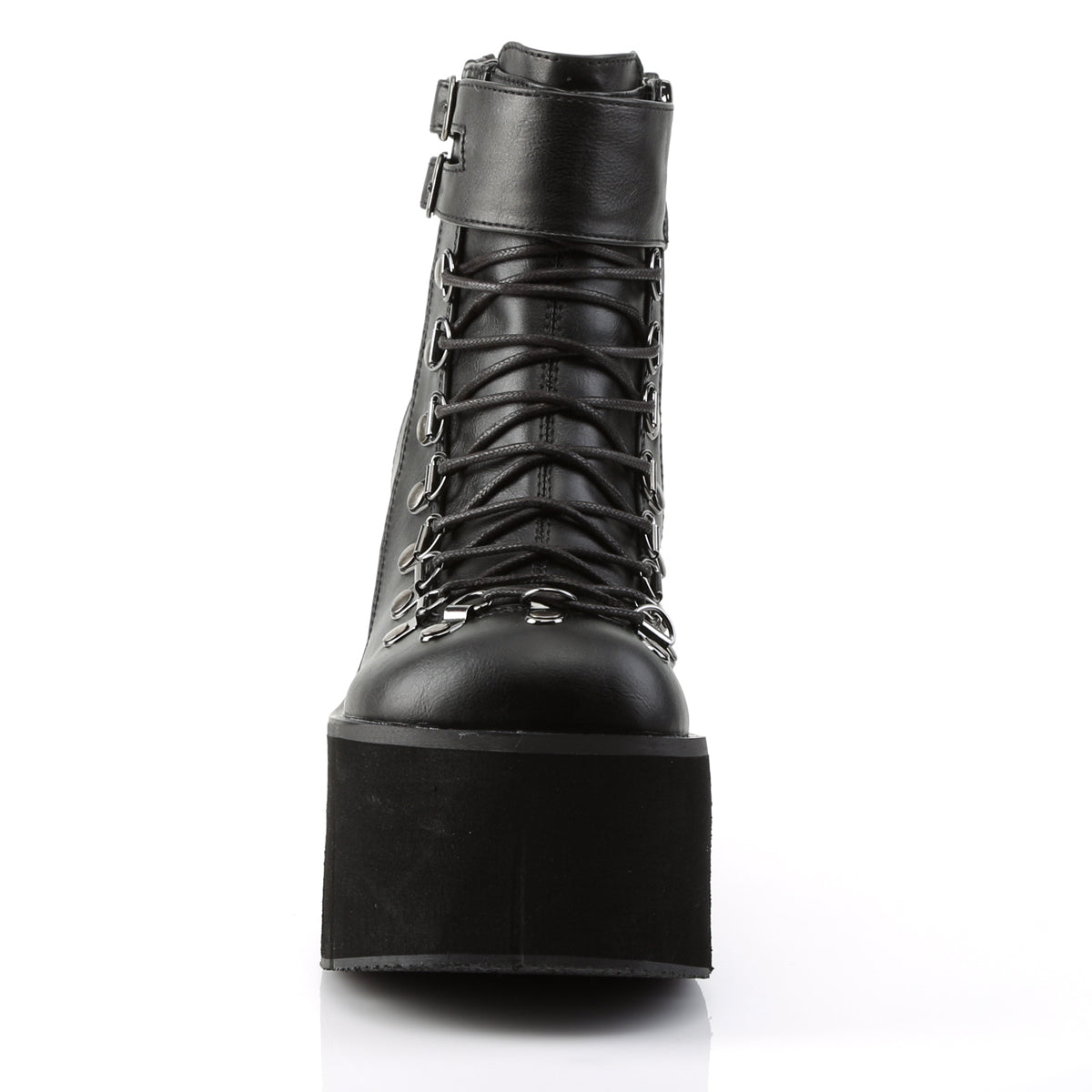 DemoniaCult Damenknöchelstiefel KERA-21 BLK Vegan Leder