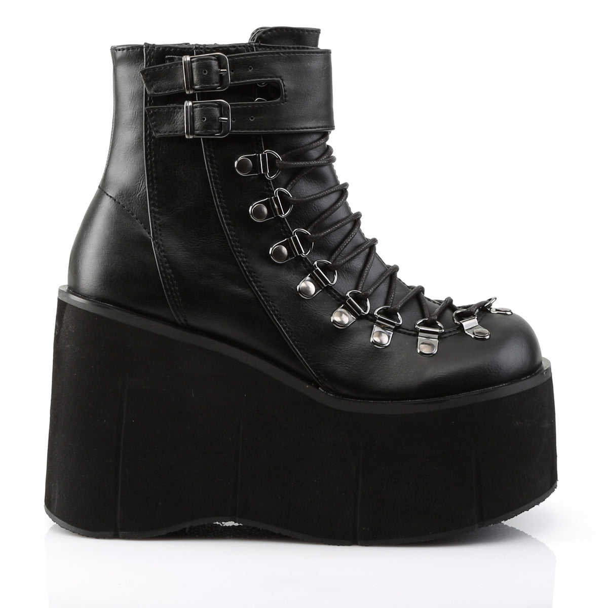 DemoniaCult Damenknöchelstiefel KERA-21 BLK Vegan Leder