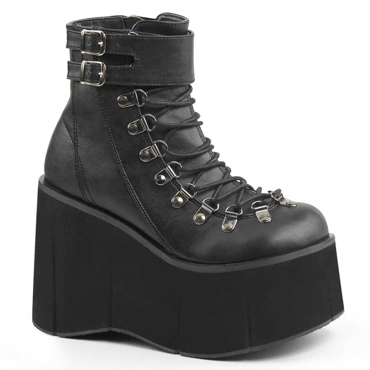 DemoniaCult Damenknöchelstiefel KERA-21 BLK Vegan Leder