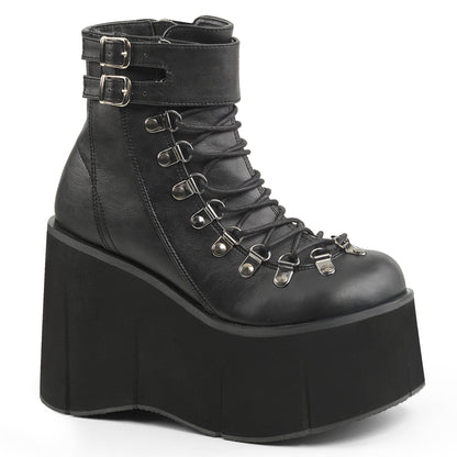 DemoniaCult Damenknöchelstiefel KERA-21 BLK Vegan Leder