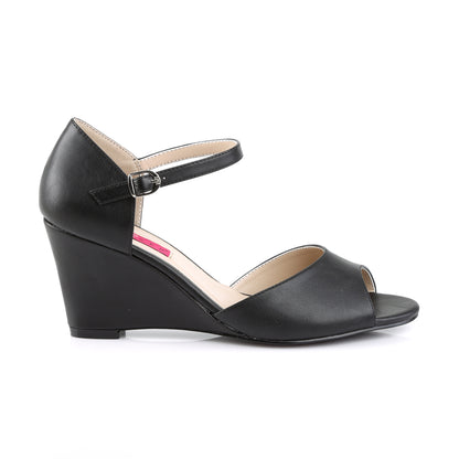 Pleaser Pink Label Frauenpumpen KIMBERLY-05 BLK-Faux-Leder