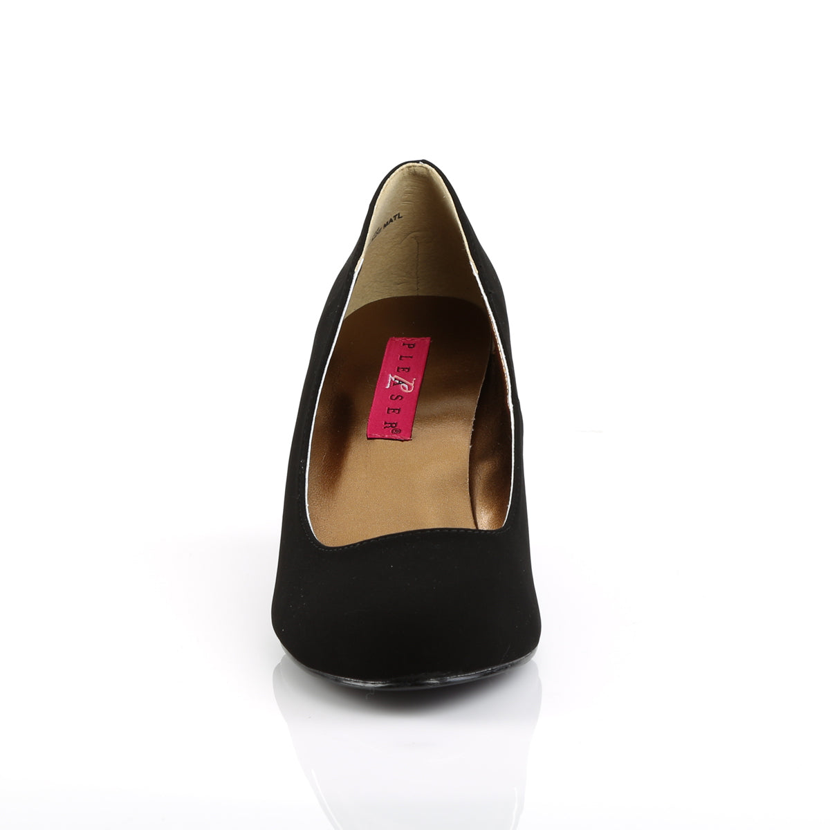 Pleaser Pink Label Womens Pumps KIMBERLY-08 Blk Nubuck Suede