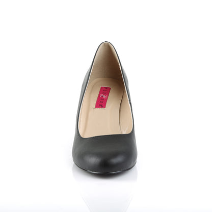 Pleaser Pink Label Womens Pumps KIMBERLY-08 Blk Faux Leather