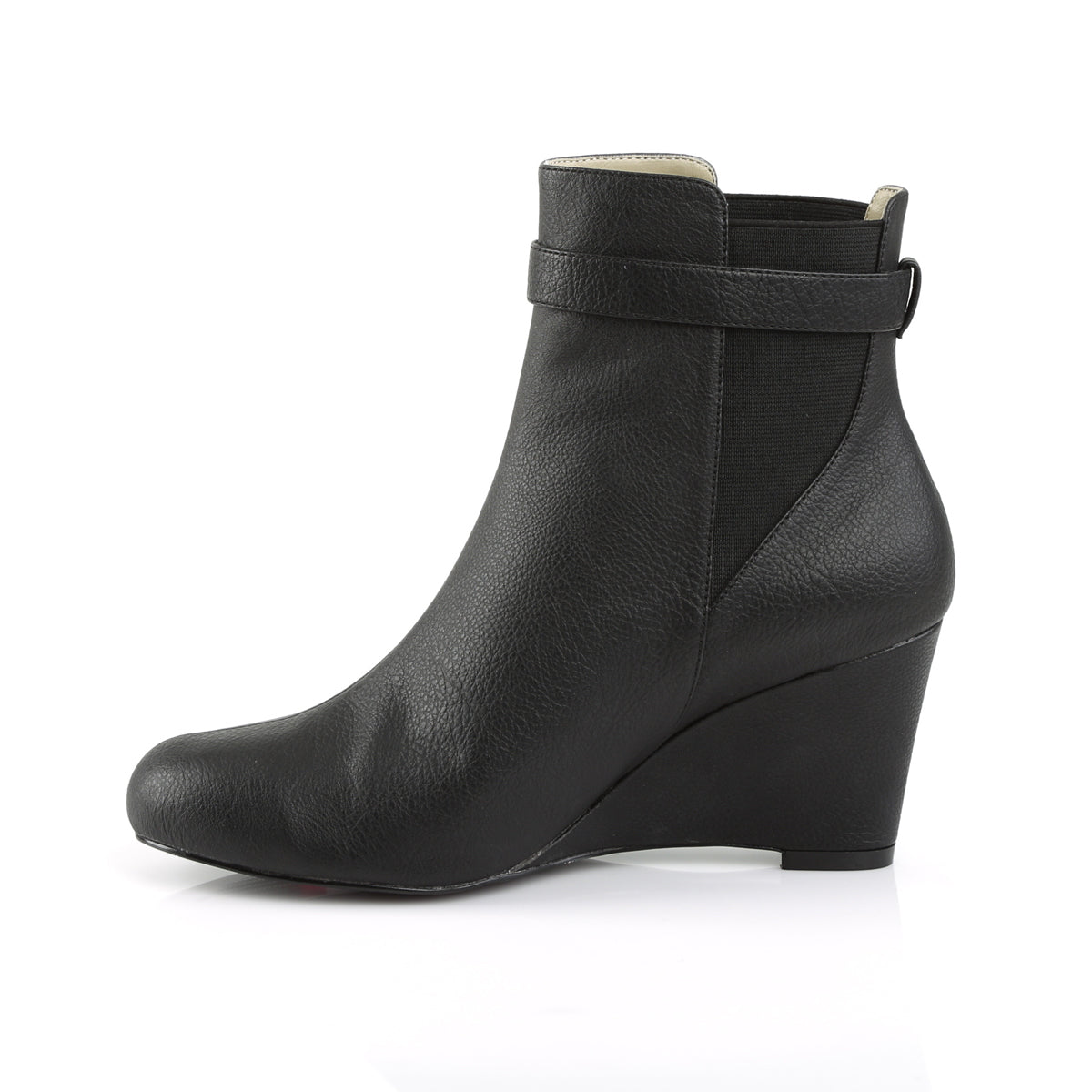 Pleaser Pink Label Damen Knöchelstiefel KIMBERLY-102 BLK-Faux-Leder