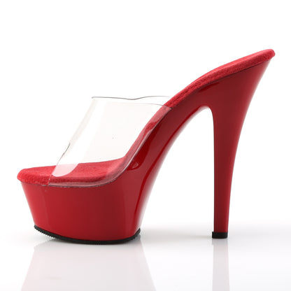 Pleaser Damen Sandalen KISS-201 CLR / rot