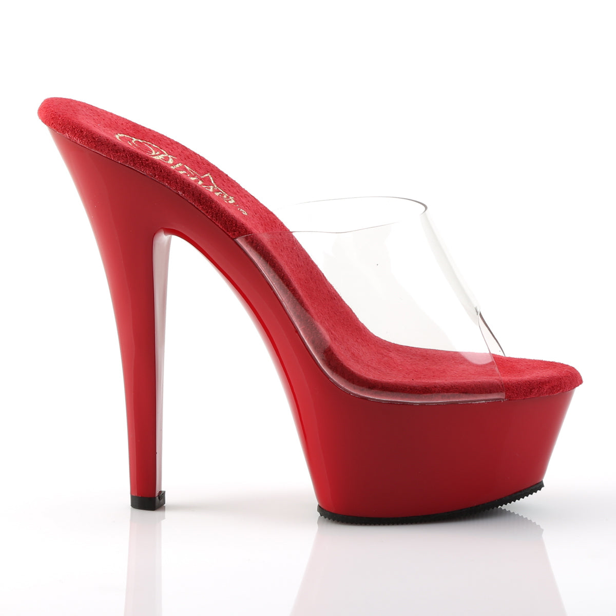 Pleaser Damen Sandalen KISS-201 CLR / rot