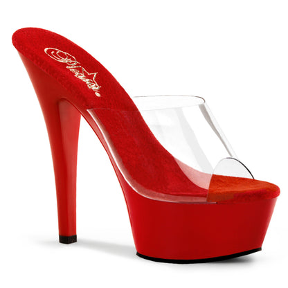 Pleaser Damen Sandalen KISS-201 CLR / rot