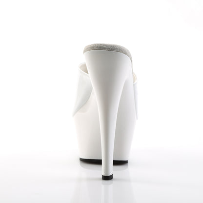 Pleaser Damen Sandalen KISS-201 WHT PAT / WHT