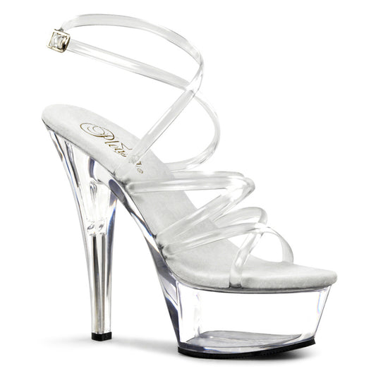 Pleaser Womens Sandals KISS-206 Clr/Clr