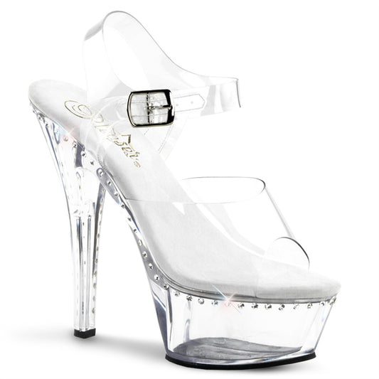 Pleaser Damen Sandalen KISS-208ls CLR / CLR