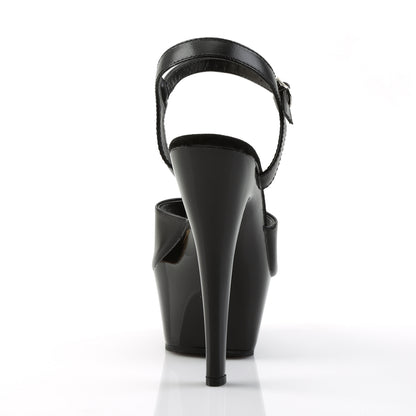 Pleaser Damen Sandalen KISS-209 BLK-Leder / BLK