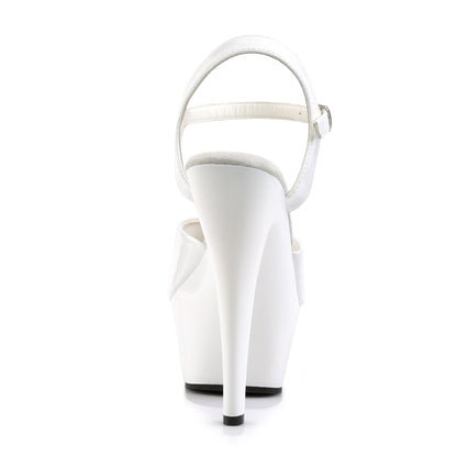 Pleaser Womens Sandals KISS-209 Wht Pat/Wht