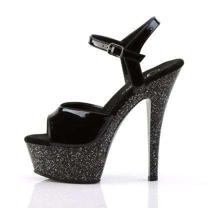 Pleaser Damen Sandalen KISS-209MG BLK / BLK