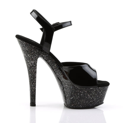 Pleaser Damen Sandalen KISS-209MG BLK / BLK