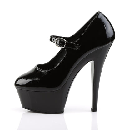 Pleaser Womens Sandals KISS-280 Blk Pat/Blk