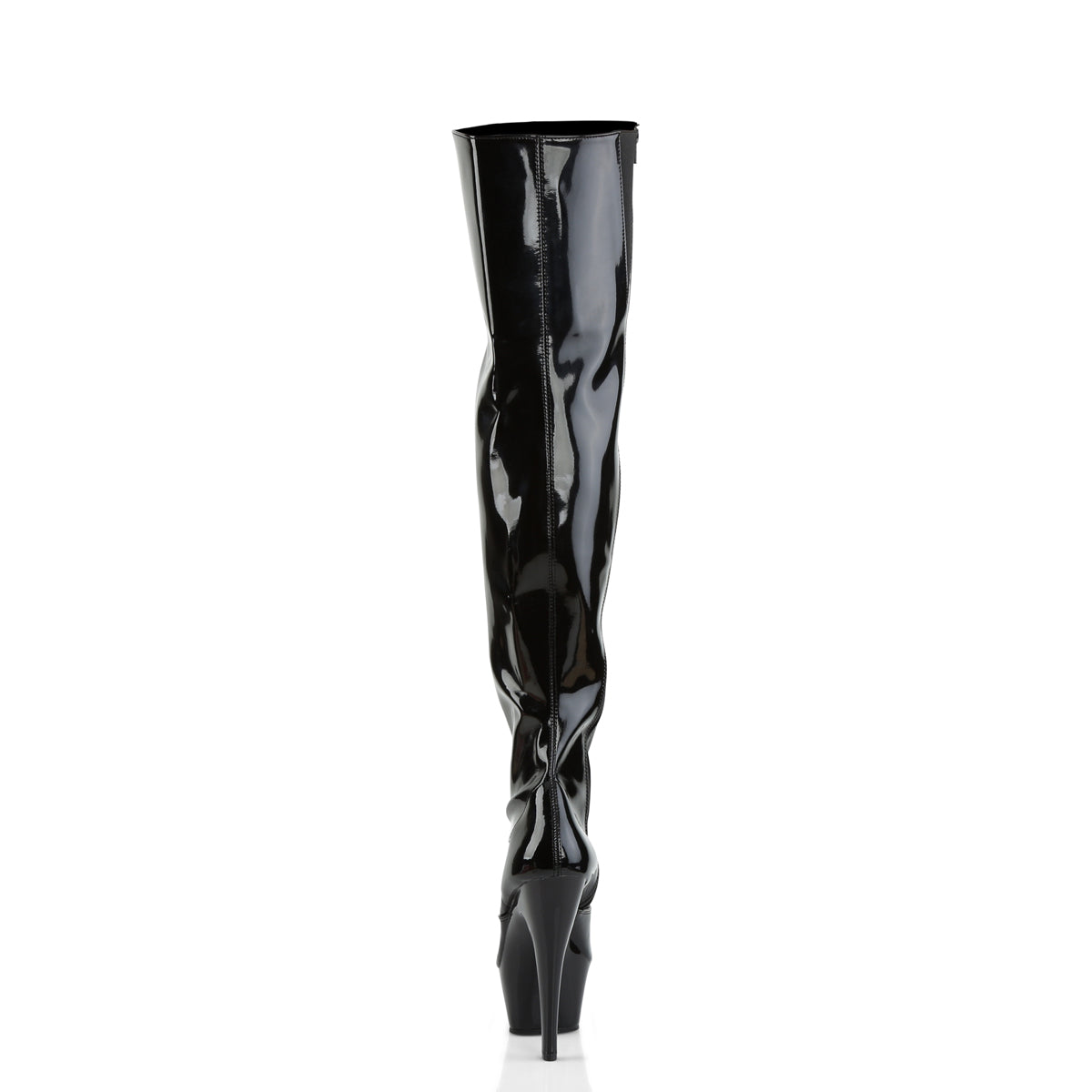Pleaser Womens Boots. KISS-3010 BLK Pat / BLK