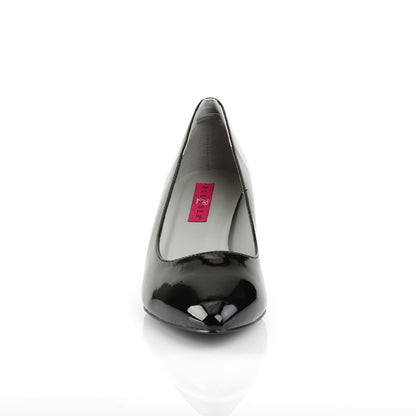 Pleaser Pink Label Womens Pumps KITTEN-01 Blk Pat