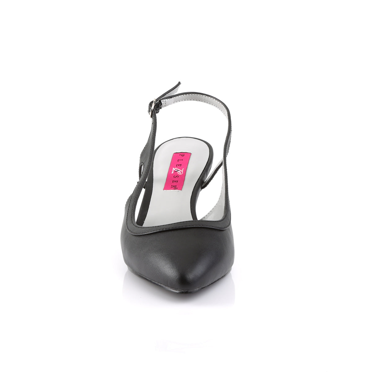 Pleaser Pink Label Frauenpumpen Kitten-02 BLK Faux Leder