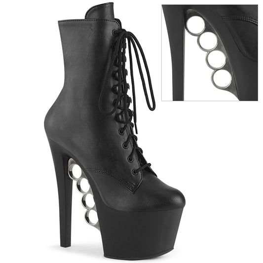 Pleaser   KNUCKS-1020 BLK Falsch le/blk matte