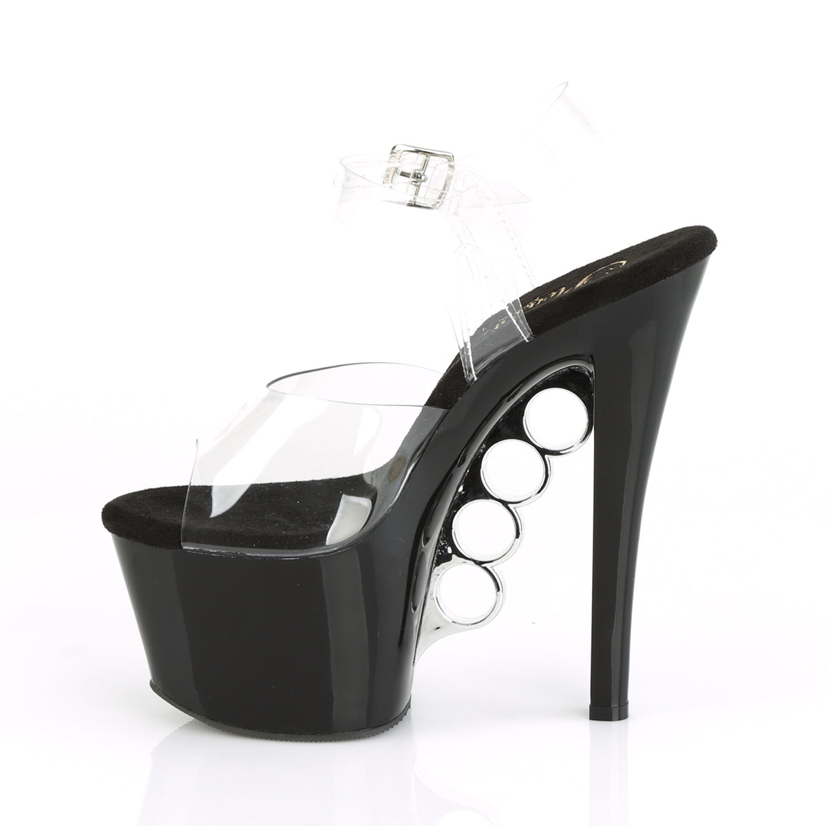 Pleaser Damen Sandalen KNUCKS-708 CLR / BLK