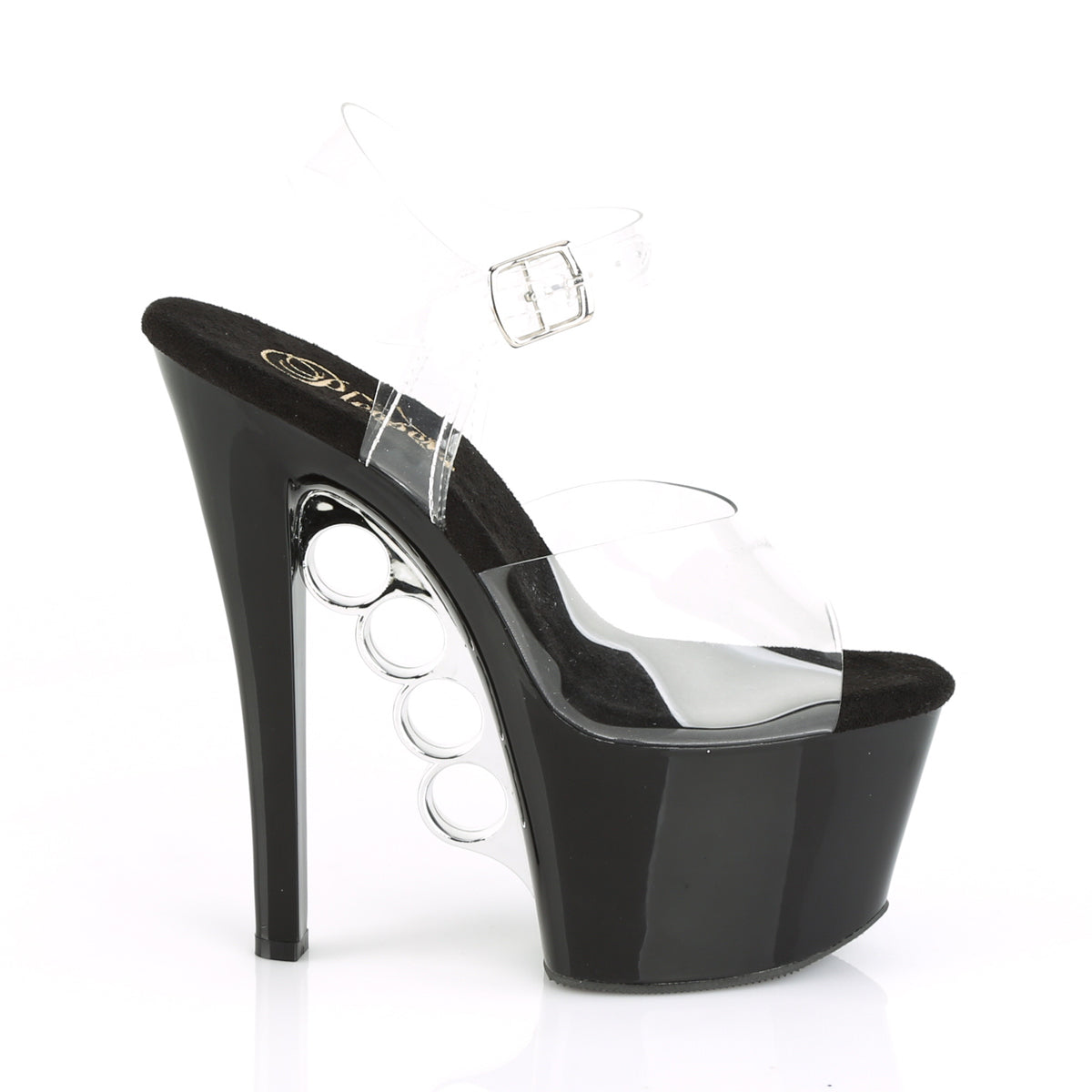 Pleaser Damen Sandalen KNUCKS-708 CLR / BLK