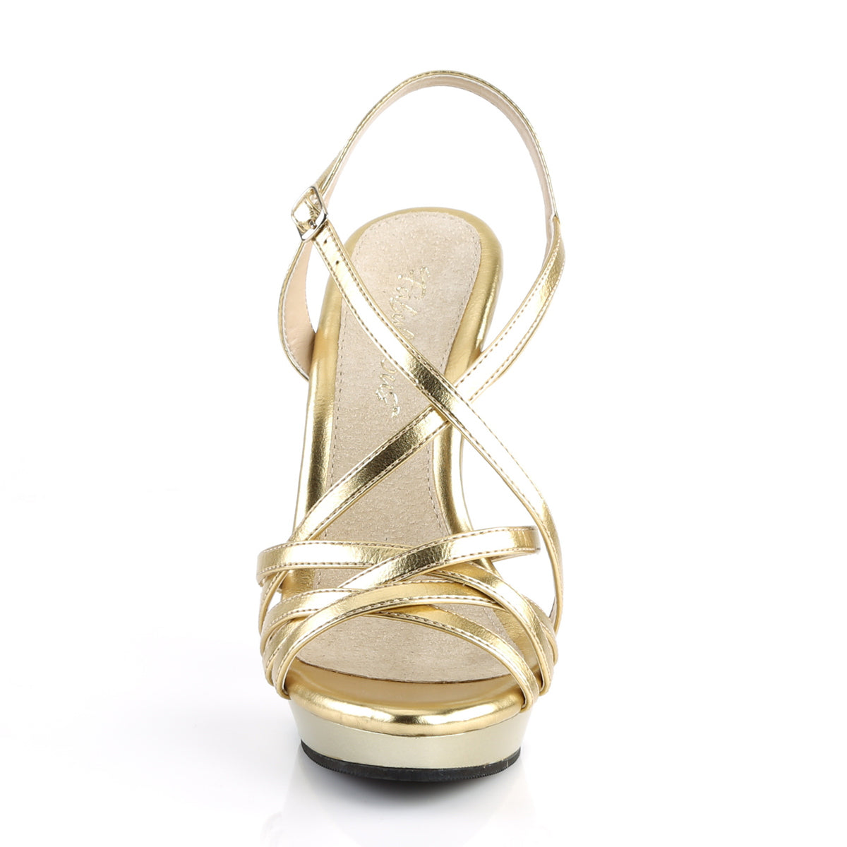 Fabulicious Damen Sandalen LIP-113 Gold traf sich. Pu / gold.