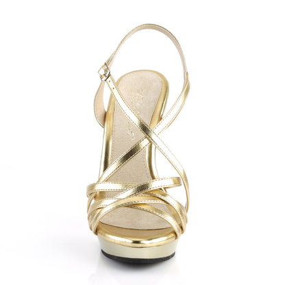 Fabulicious Damen Sandalen LIP-113 Gold traf sich. Pu / gold.