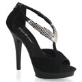 Fabulicious Frauen Sandalen LIP-155 BLK Nubuck/Blk Matte
