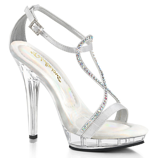 Fabulicious Damen Sandalen LIP-156 SLV Satin / CLR
